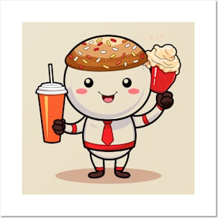 Donut kawaii  junk food T-Shirt cute  funny Posters and Art